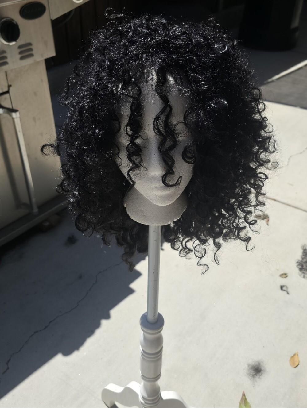 Black Curly Wig Adult Full Tight Curls Costume Cosplay Halloween Theater Unisex